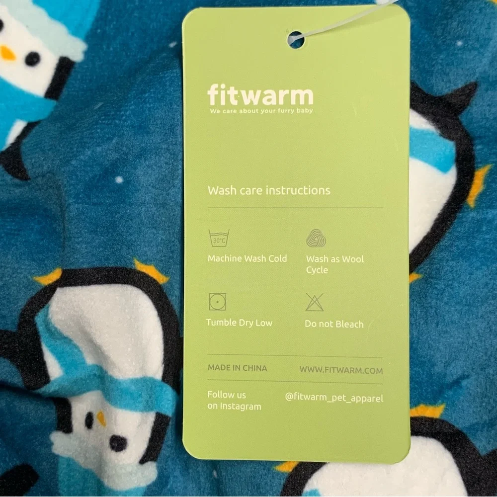 Fitwarm Cute Penguin Dog Pajamas, Dog Winter Clothes for Small Dogs Girl Boy,
